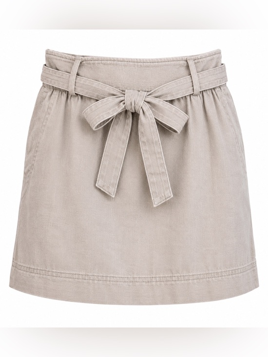 Banana Republic Dresses & Skirts - Banana Republic Linen Blend Paperbag Tie Waist Skirt Size 6 Beige